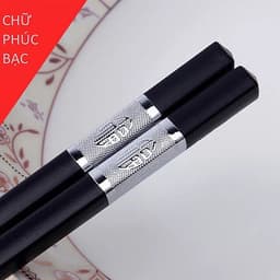 Combo 30 đôi đũa khảm vàng - Đũa ăn ăn cơm  viền vàng