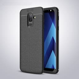 Ốp lưng silicon giả da, chống sốc chính hãng Auto Focus dành cho Samsung Galaxy A6+ Plus 2018 