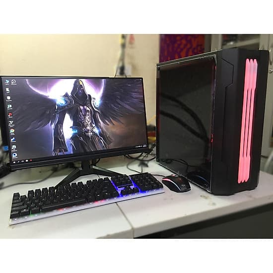 Bộ máy tính để bàn trọn bộ MỚI màn 22 inch full viền full hd dùng cho dự án Văn Phòng, Học tập, bán hàng, lướt web, game giải trí