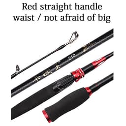 Cần câu cá lure 2m4  - Kèm máy ngang kim loại cao cấp - Tặng kèm 1 ngọn cần + 1 hộp cước BCL04 " Máy giao màu ngẫu nhiên - Cam - Xanh " 
