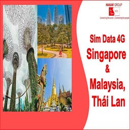 Sim Data 4G Singapore - Malaysia - Thái Lan Không Giới Hạn Dung Lượng
