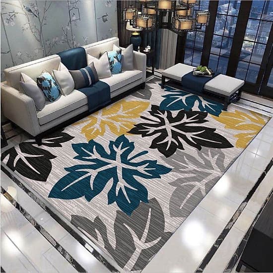 Thảm trải sàn BALI loại 1m6 x2m3 mẫu kẻ thảm trải sàn nỉ lì