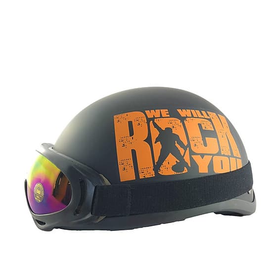 Mũ Bảo Hiểm 1/2 Bopa Rock Nhiều Màu + Kính UV