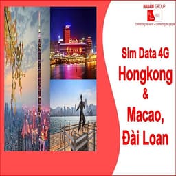 Sim Data 4G Hong Kong-Macao-Đài Loan Không Giới Hạn Dung Lượng