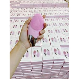 Máy Rửa Mặt Mini Massage Làm Sạch Sâu Tích Hợp Sóng Âm BR-1020 + Tặng 3 gói sữa rửa mặt thải độc Super Vegitoks Cleanser 3ml