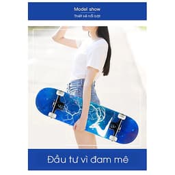 Ván Trượt 80 cm - Ván Trượt Có Nhám Chống Trượt, Ván Trượt Gỗ Chống Nước Cực Tốt Chịu Lực Tốt, Ván trượt người lớn, ván trượt thế thao, ván trượt skate board, thể thao ngoài trời