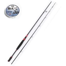 Cần câu cá lure 2m4  - Kèm máy ngang kim loại cao cấp - Tặng kèm 1 ngọn cần + 1 hộp cước BCL04 " Máy giao màu ngẫu nhiên - Cam - Xanh " 