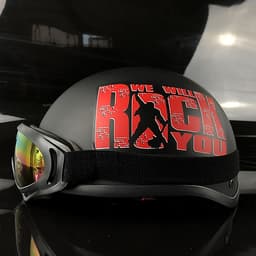 Mũ Bảo Hiểm 1/2 Bopa Rock Nhiều Màu + Kính UV