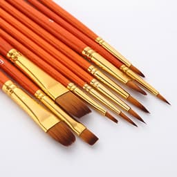 Bộ 10 Cọ Chuyên Dụng Để Tô Tranh Sơn Dầu, Vẽ Màu Nước Acrylic