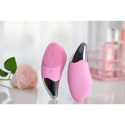 Máy Rửa Mặt Mini Massage Làm Sạch Sâu Tích Hợp Sóng Âm BR-1020 + Tặng 3 gói sữa rửa mặt thải độc Super Vegitoks Cleanser 3ml