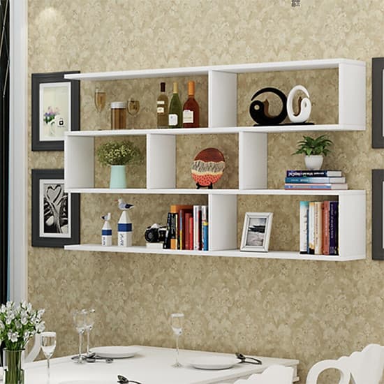 Kệ sách treo tường - Kệ gỗ trang trí 3 tầng dài 120cm x rộng 75cm  x sâu 20cm