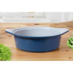 Bộ 3 nồi đúc ceramic cao cấp 2 tay cầm (20 – 22 –  24cm) tặng 1 cặp nhấc nồi sillicon (màu ngẫu nhiên)
