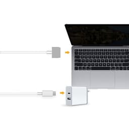 Dây cáp sạc Macbook Magsafe cao cấp chuyển đổi từ USBC tiện lợi - Hàng chính hãng