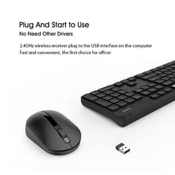 Bộ Bàn Phím Và Chuột Không Dây Xiaomi chống trượt dành cho Máy Tính Xách Tay (2.4GHz)
