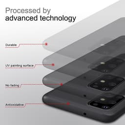 Ốp Lưng Sần chống sốc cho Samsung Galaxy S20 Plus hiệu Nillkin Super Frosted Shield (Đính kèm giá đỡ hoặc miếng dán từ tính) - Hàng Chính Hãng