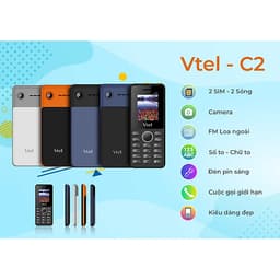 Điện thoại di động GSM Vtel C2 - Hàng chính hãng