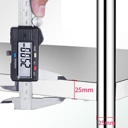 Kệ đa năng để lò sóng Inox 304 trắng chống han gỉ, kệ để đồ nặng nhà bếp cao cấp VANDO kệ tủ tiện lợi