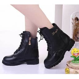 Boot bé gái trẻ em thiết kế cao cổ phong cách Hàn Quốc - B10