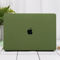Combo ốp nhựa nhám + phủ phím silicon bảo vệ cho Macbook màu Xanh Rêu tuyệt đẹp