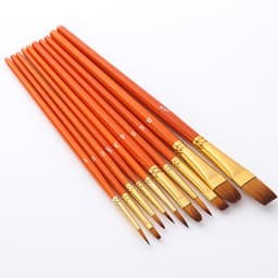 Bộ 10 Cọ Chuyên Dụng Để Tô Tranh Sơn Dầu, Vẽ Màu Nước Acrylic