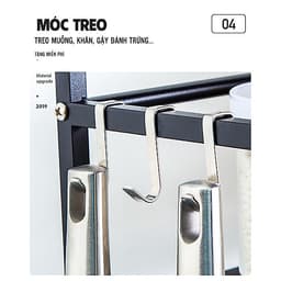 Kệ Gia Vị Thông Minh Đa Năng Lưu Trữ Toàn Bộ Dụng Cụ Nhà Bếp Gọn Gàng Khoa Học, Inox 304 Sơn Tĩnh Điện 5 Lớp
