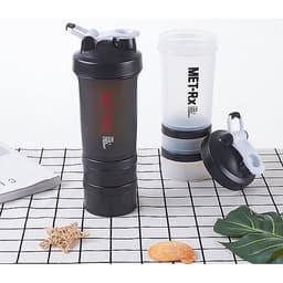 Bình Lắc Shaker, Bình Nước Gym, Bình Thể Thao Cho Gymer 4 in 1 (500ml) - Hàng Chính Hãng Amalife