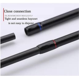 Cần câu cá lure 2m4  - Kèm máy ngang kim loại cao cấp - Tặng kèm 1 ngọn cần + 1 hộp cước BCL04 " Máy giao màu ngẫu nhiên - Cam - Xanh " 
