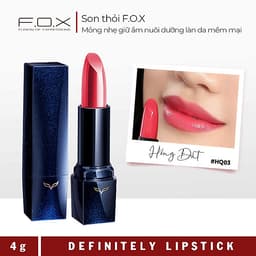 [TAIWAN COSMETICS] Son Thỏi F.O.X Definitely Lipstick 4g