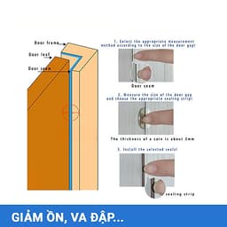 Gioăng cao su khung cửa, Gioăng cao su chữ D ( cuộn 6m)