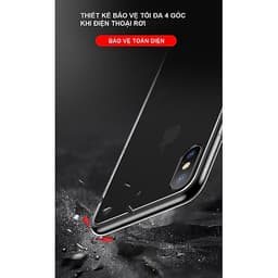 Ốp Lưng Kính Cường Lực Trong Suốt Hoàn Toàn. Lưng Kính Không Ố Vàng, Viền Máy Dẻo Cho Iphone 7/8