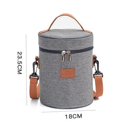 Túi đựng hộp cơm giữ nhiệt/ Túi đựng đồ ăn trưa/ Túi chống toả nhiệt, dày dặn, có tay xách, phong cách Hàn Quốc thời trang, hiện đại Ver.6