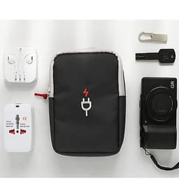 Túi Đựng Phụ Kiện, Điện Thoại, Máy Ảnh, Sạc Pin, Tai Nghe Phong Cách Hàn Quốc - Hàng Nhập Khẩu