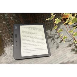 Máy đọc sách Kobo Libra H20 8GB Trắng/Đen có đèn nền vàng, chống nước - Hàng nhập khẩu