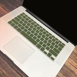 Combo ốp nhựa nhám + phủ phím silicon bảo vệ cho Macbook màu Xanh Rêu tuyệt đẹp