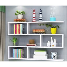Kệ sách treo tường - Kệ gỗ trang trí 3 tầng dài 120cm x rộng 75cm  x sâu 20cm