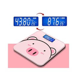 Cân Điện Tử Dùng Pin - Sạc USB Sức Khỏe Hình Chú Heo Xinh Xắn Dành Cho Gia Đình ( TẶNG KÈM THƯỚC DÂY ĐO)
