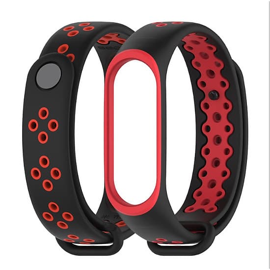 Dây đeo thay thế cho Xiaomi Miband 3 và 4 MB01 phối 2 mầu (Hàng nhập khẩu)