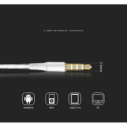 JY Bass Earphone with Microphone Wired for iphone Andriod Phone