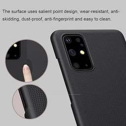 Ốp Lưng Sần chống sốc cho Samsung Galaxy S20 Plus hiệu Nillkin Super Frosted Shield (Đính kèm giá đỡ hoặc miếng dán từ tính) - Hàng Chính Hãng
