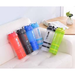 Bình Lắc Shaker, Bình Nước Gym, Bình Thể Thao Cho Gymer 4 in 1 (500ml) - Hàng Chính Hãng Amalife