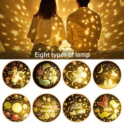 Chill Party-Đèn Chiếu Ngàn Sao 6 phong cách kiêm đèn ngủ xoay tự động, tích hợp phát nhạc bằng Bluetooth nhiều màu sắc tuyệt đẹp, sạc lại bằng USB