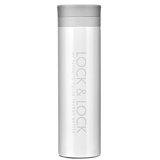 Bình Nước Giữ Nhiệt Lock&Lock Bằng Thép Không Gỉ (350Ml) - Trắng