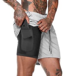 Quần Đùi Gym Nam 2 Lớp - Lót Quần Legging, Quần Short Thể Thao, Quần Legging Nam Liền Quần Đùi Tập Gym Nam SZone SQ516