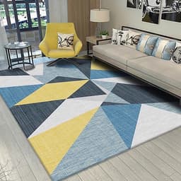 Thảm trải sàn BALI loại 1m6 x2m3 mẫu kẻ thảm trải sàn nỉ lì
