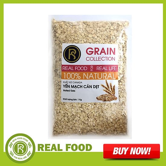  Túi Yến Mạch Cán Dẹt REAL FOOD STORE (Nhiều lựa chọn)
