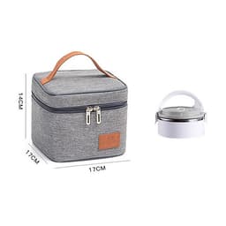 Túi đựng hộp cơm giữ nhiệt/ Túi đựng đồ ăn trưa/ Túi chống toả nhiệt, dày dặn, có tay xách, phong cách Hàn Quốc thời trang, hiện đại Ver.6