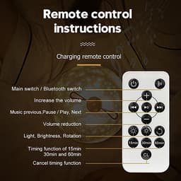 Chill Party-Đèn Chiếu Ngàn Sao 6 phong cách kiêm đèn ngủ xoay tự động, tích hợp phát nhạc bằng Bluetooth nhiều màu sắc tuyệt đẹp, sạc lại bằng USB