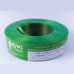 Dây loa Kiwi 2×300 nhôm mạ đồng chống nhiễu - Hàng chính hãng
