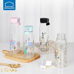 Bình đựng nước thủy tinh LOCK&LOCK Làn gió Trung Hoa LLG682WHT
