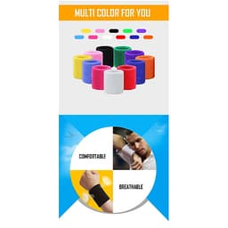 Băng cổ tay thấm mồ hôi thể thao nam nữ Boer 0230 Sports Bandage Aol (1 chiếc) - Băng thấm mồ hôi, cuốn cổ tay thể thao - Chạy bộ, đạp xe, bóng đá, bóng bàn, bóng chuyền, hoạt động ngoài trời - Hàng chính hãng